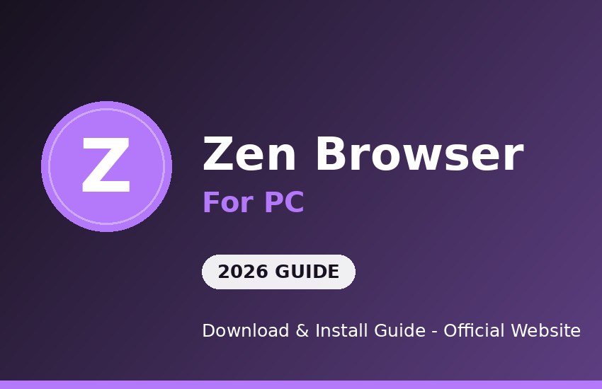 Zen Browser for PC download and install on Windows