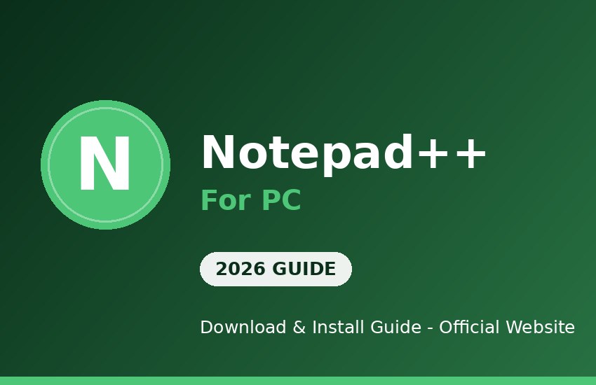 Notepad++ for PC download and install on Windows