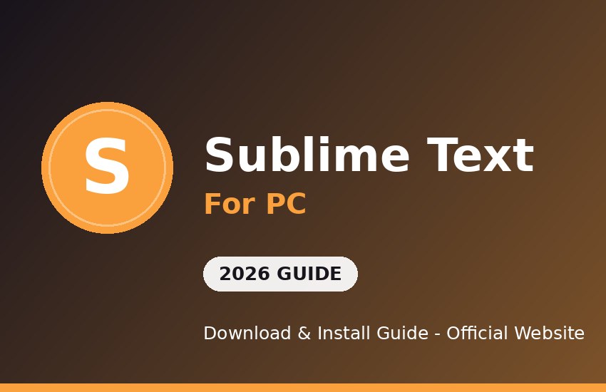 Sublime Text for PC download and install on Windows